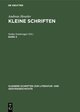 Andreas Heusler: Kleine Schriften. Band 2