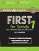 Cambridge English First 1 for Schools for Revised Exam from 2015 Student's Book with Answers