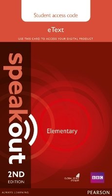 Speakout Elementary 2nd Edition eText Access Card