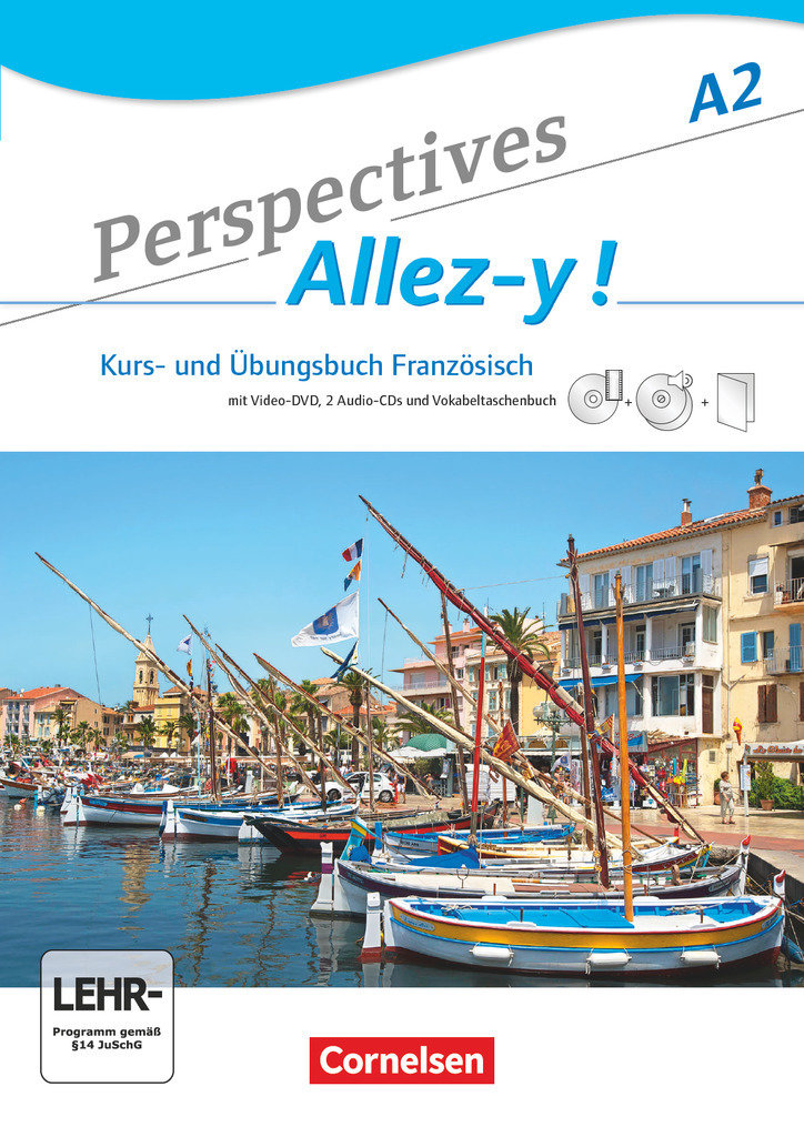 Perspectives - Allez-y !, A2, Kurs- und Übungsbuch mit Lösungsheft und Vokabeltaschenbuch, Inkl. komplettem Hörmaterial (2 CDs) und Video-DVD