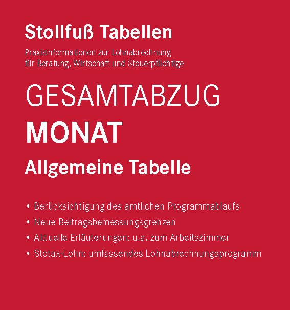 Tabelle, Gesamtabzug 2024 Monat