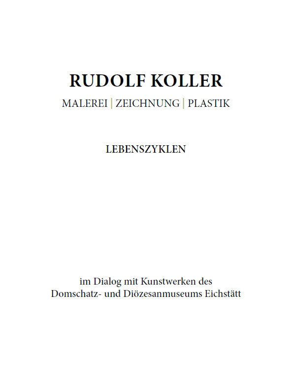 Rudolf Koller. Malerei - Zeichnung - Plastik