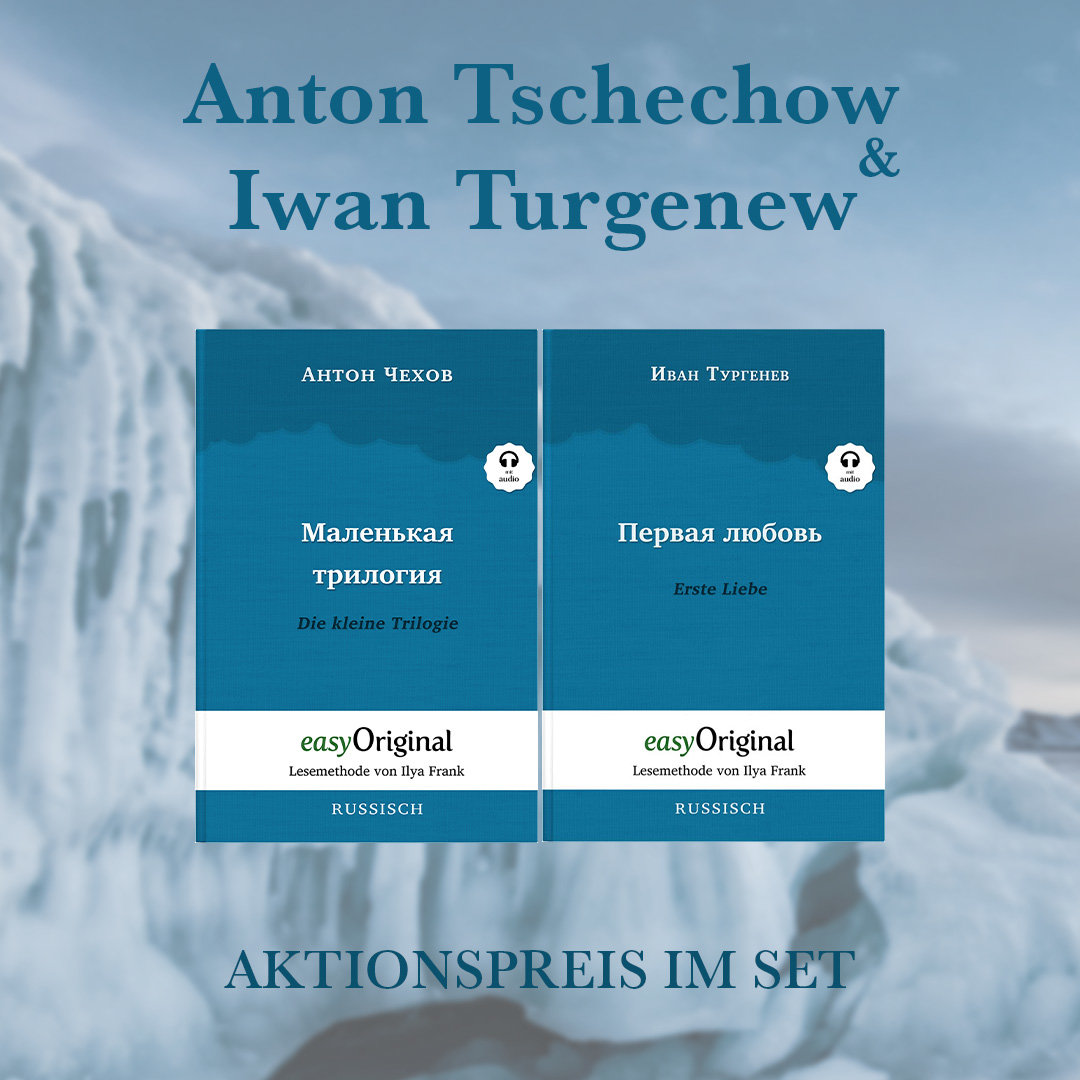 Anton Tschechow & Iwan Turgenew Hardcover (Bücher + Audio-Online) - Lesemethode von Ilya Frank, m. 2 Audio, m. 2 Audio,